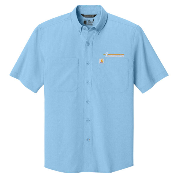 Embroidered Left Chest Unisex/Mens Carhartt Sun Defender Short Sleeve Work Shirt Thumbnail
